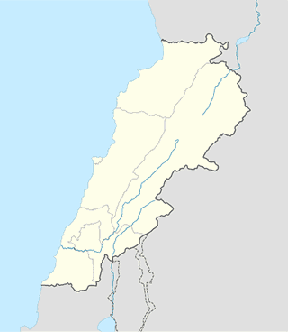 Lebanon map SVG